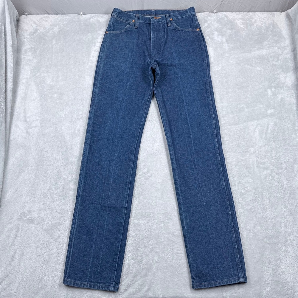 Vintage Wrangler Cowboy Cut 13MWZ Jeans Mens 30x36 Blue Straight Western‎ Denim